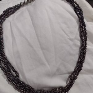 Elegant Black Beaded Necklace